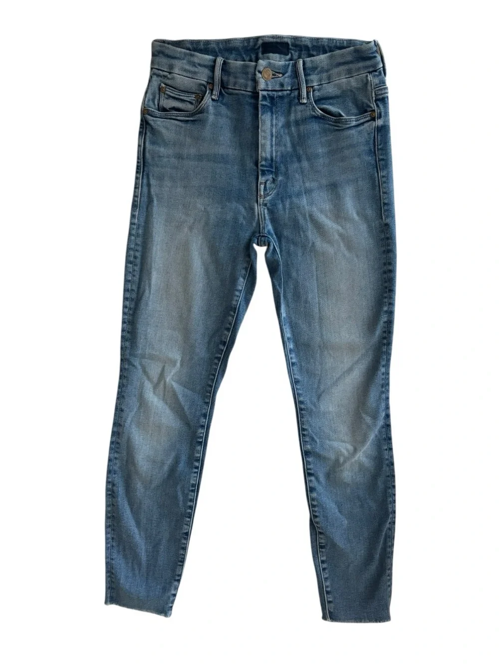 Mother High Waisted Looker Ankle Fray - Picture 3 of 6